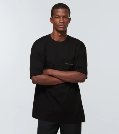 Shop Comme Des Garçons Shirt Cotton T-shirt In Black