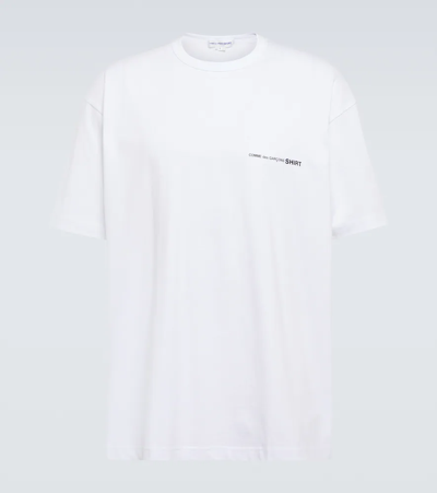 Shop Comme Des Garçons Shirt Cotton T-shirt In White
