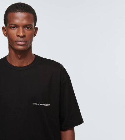 Shop Comme Des Garçons Shirt Cotton T-shirt In Black