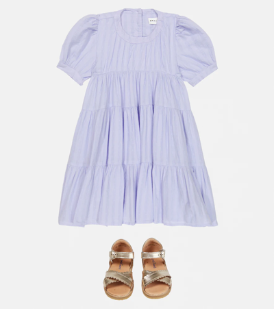 Shop Morley Peggy Paneled Cotton Dress In Catmint