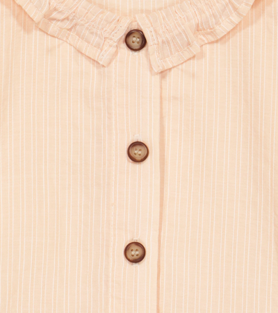 Morley Paris Striped Cotton Shirt In Blush