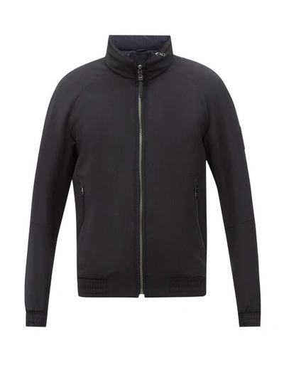 Bogner Leon-w Reversible Wool Bomber Jacket In Black | ModeSens