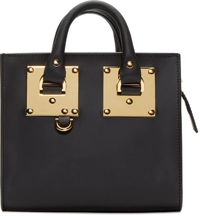 Shop Sophie Hulme Black Nano Box Tote Bag