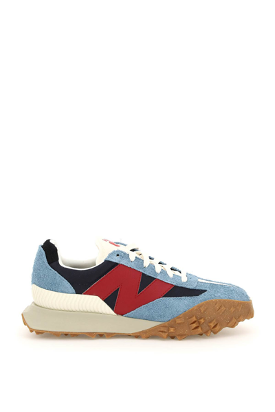 Shop New Balance Xc-72 Sneakers In Blue Navy Red (light Blue)