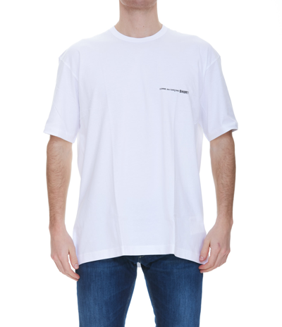 Shop Comme Des Garçons Shirt Logo T-shirt In White