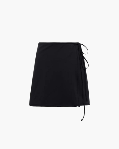 Shop Reina Olga Behati Mini Skirt In Nero