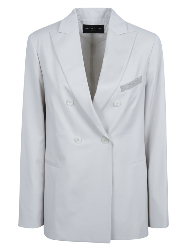 Fabiana Filippi double-breasted blazer - White