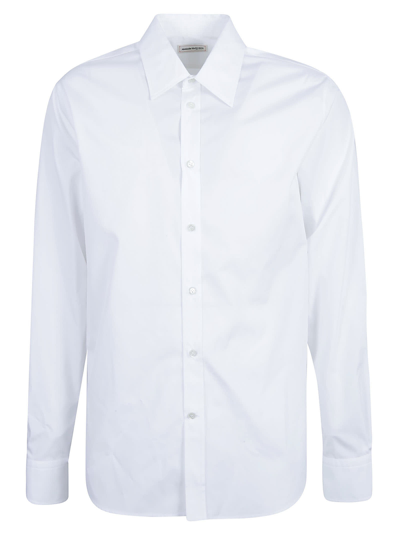 Shop Alexander Mcqueen Long-sleeved Shirt In White