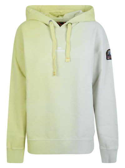 Shop Parajumpers Drawstring Hoodie In Highlighter Yellow/birch