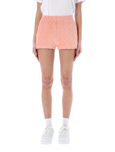 Shop Misbhv Towelling Shorts In Peach