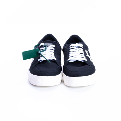 Shop Off-white Vulcanized Sneakers In Black-white