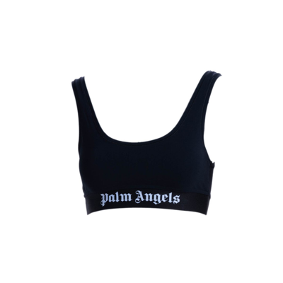 Shop Palm Angels Top In Black-white