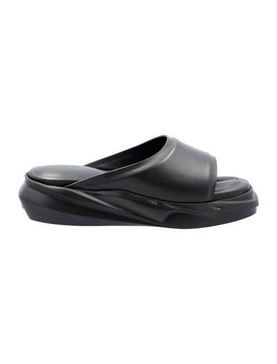 Alyx Leather Mono Slides In Black