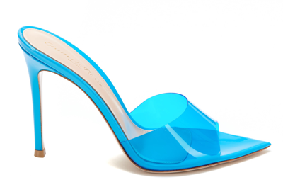 Shop Gianvito Rossi Elle Pumps In Blue