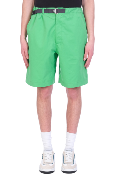 Shop Kenzo Shorts In Green Cotton