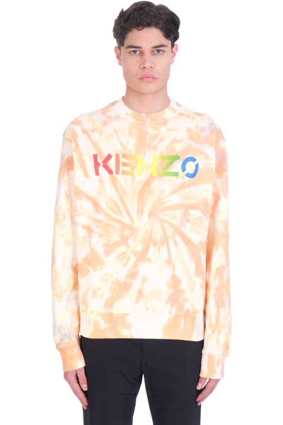 Shop Kenzo Sweatshirt In Orange Cotton