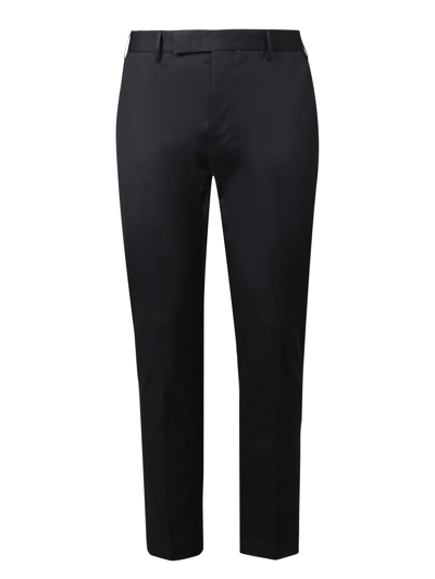 Shop Pt01 Tailored Stretch-cotton Trousers In Blue