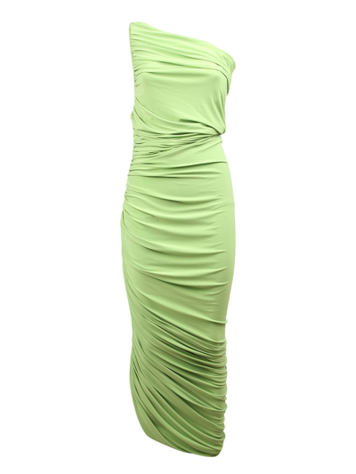 Shop Norma Kamali Diana Dress In Green