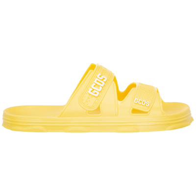 Shop Gcds Smiley Sandals In Giallo