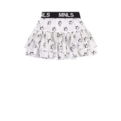 Shop Monnalisa White Star Print Skirt