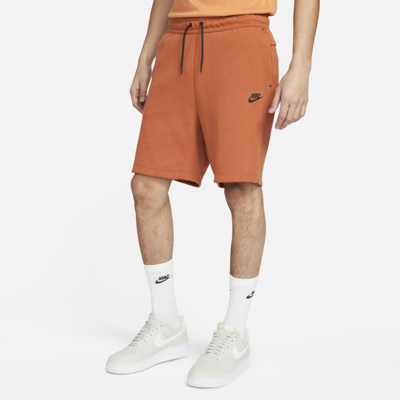 Shop Nike Men's  Sportswear Tech Fleece Shorts In Orange