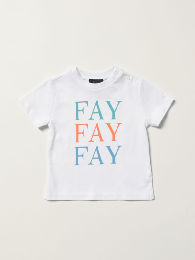 Shop Fay T-shirt  Kids Color White