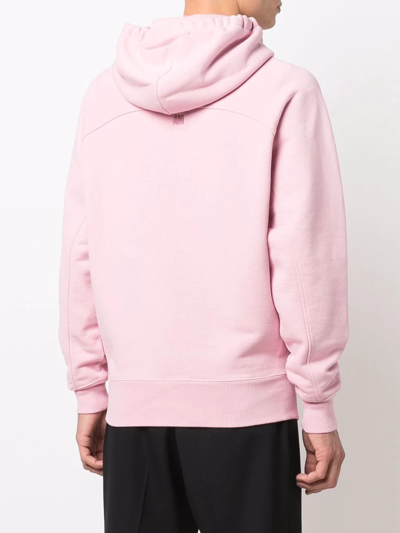 Shop Ami Alexandre Mattiussi Ami De Coeur Hoodie In Pink