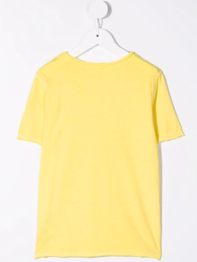Shop Zadig & Voltaire Logo-print Short-sleeved T-shirt In Yellow