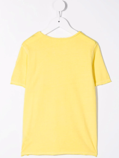 Zadig & Voltaire Teen Logo-print Short-sleeved T-shirt In Yellow