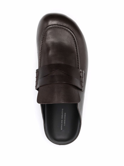 Shop Officine Creative Phobia Slip-on Loafers In Brown