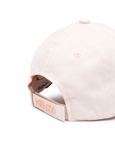 Shop Kenzo Embroidered-logo Baseball Cap In Pink