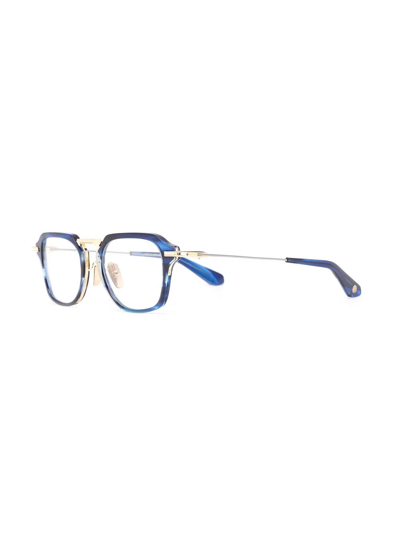Shop Dita Eyewear Aegeus Square-frame Glasses In Blue