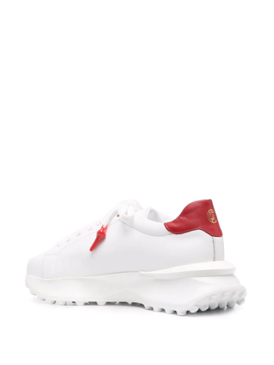 Shop Giuliano Galiano Nemesis Chunky-sole Sneakers In White
