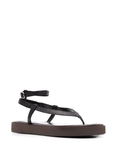 Shop By Far Cece Flatform Sandals In Black