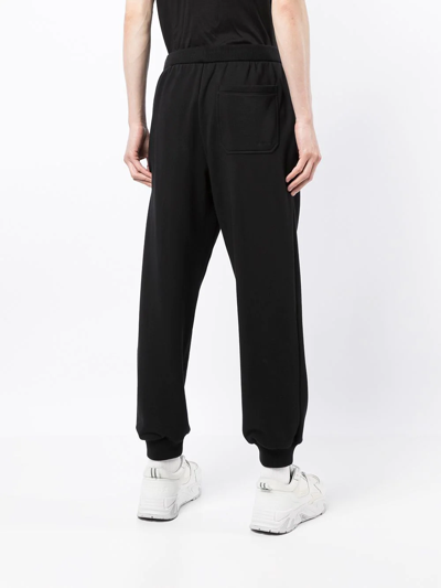 Ports V Slogan-print Track Pants In Black