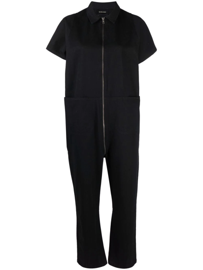 Shop Rachel Comey Barrie Zip-up Jumpsuit In Black
