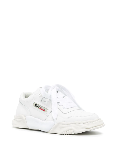 Miharayasuhiro White Og Sole Leather Parker Sneakers In White