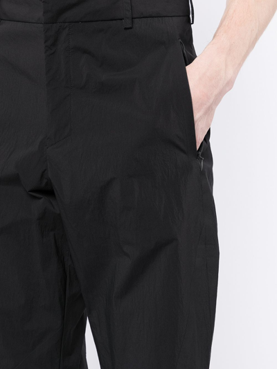 Shop A-cold-wall* Tailored-cut Straight-leg Trousers In Black