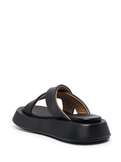 Shop Marsèll Crossover-strap Sandals In Black