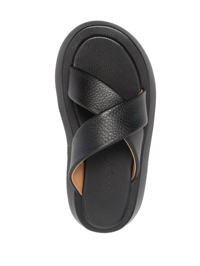 Shop Marsèll Crossover-strap Sandals In Black