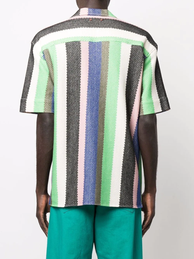 Shop Andersson Bell Stripe-print Shirt In Green