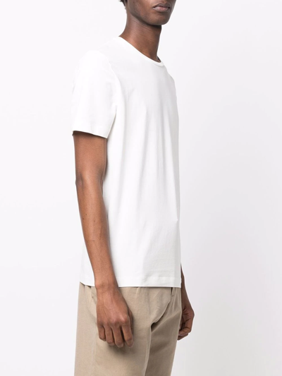 Shop Corneliani Logo-patch Short-sleeve T-shirt In White