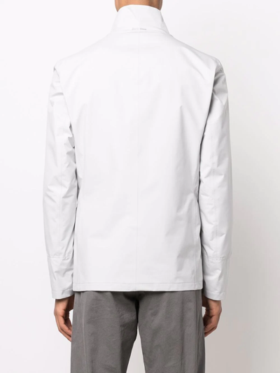 Herno Single-breasted Jacket In Neutrals