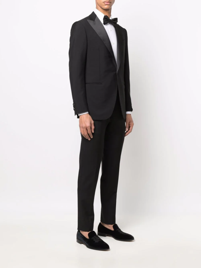Caruso Two-piece Tailored Suit In Black