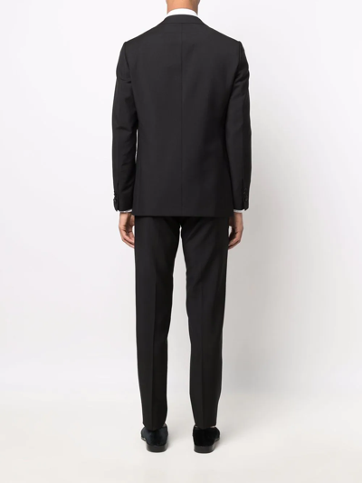 Caruso Two-piece Tailored Suit In Black