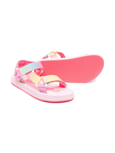 Shop Billieblush Gradient-strap Flat Sandals In Pink