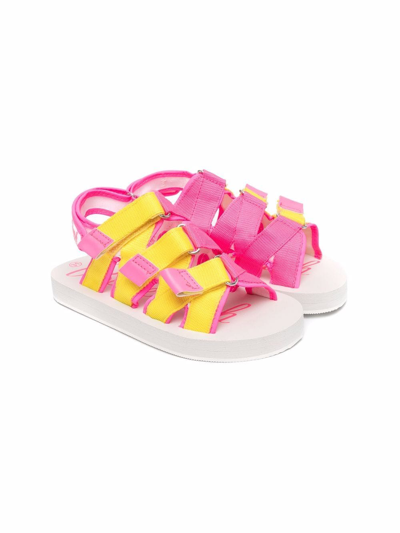 Shop Billieblush Touch-strap Fastening Sandals In Pink