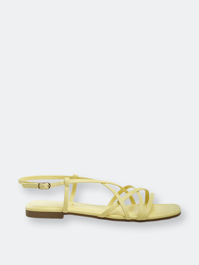 Shop London Rag Molly Cuddles Flat Strappy Sandals In Yellow