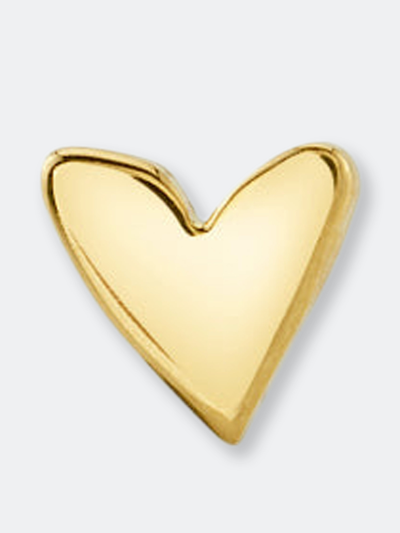 Starling Jewelry Mini Hand-drawn Heart Earrings In Gold | ModeSens