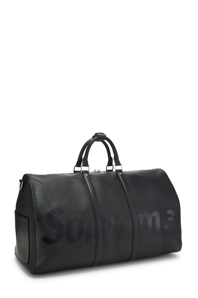 Pre-owned Supreme Louis Vuitton X Keepall Bandouliere Epi 55 Black